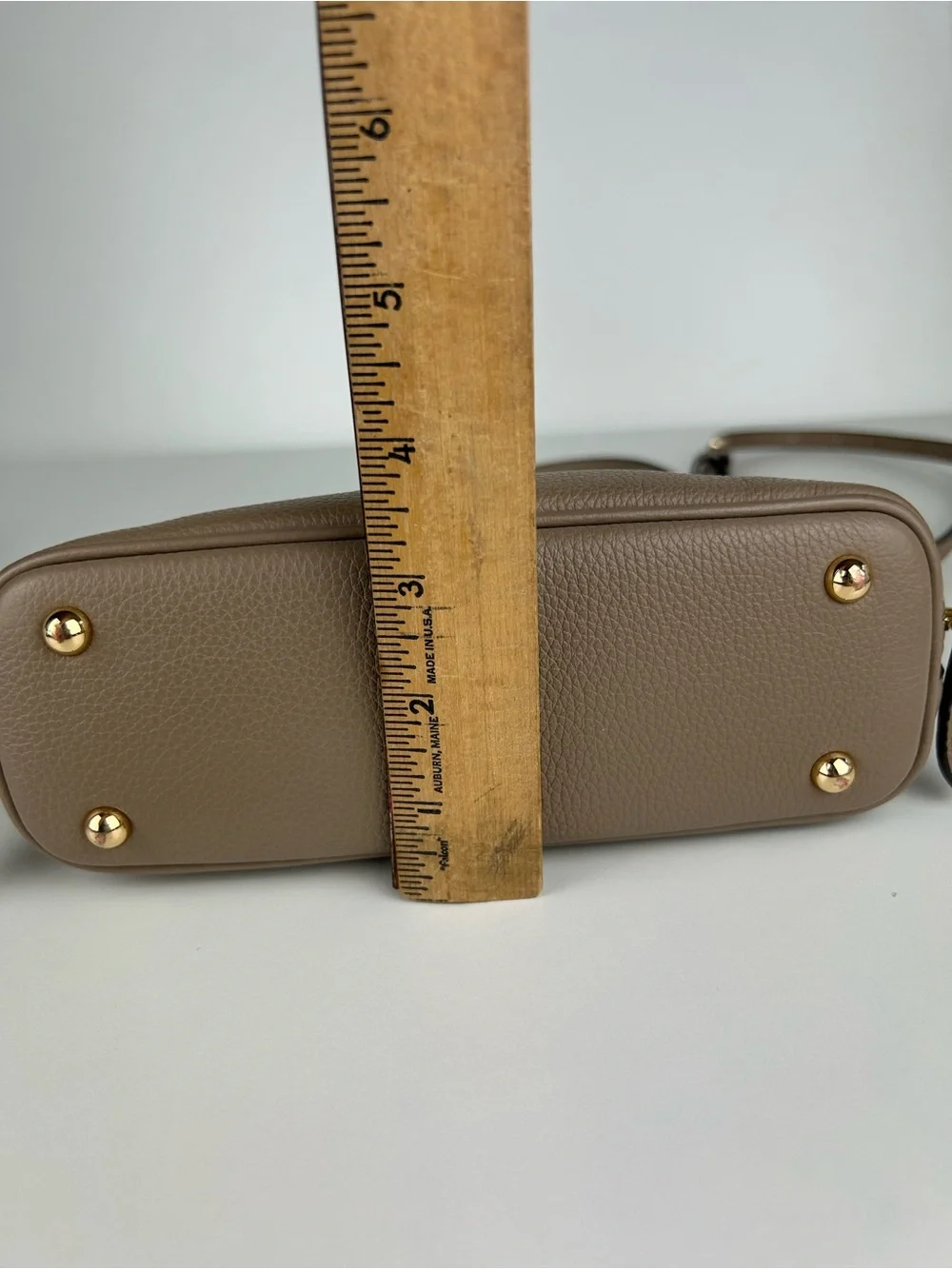 TORY BURCH MINI SWING SATCHEL CROSSBODY TAUPE